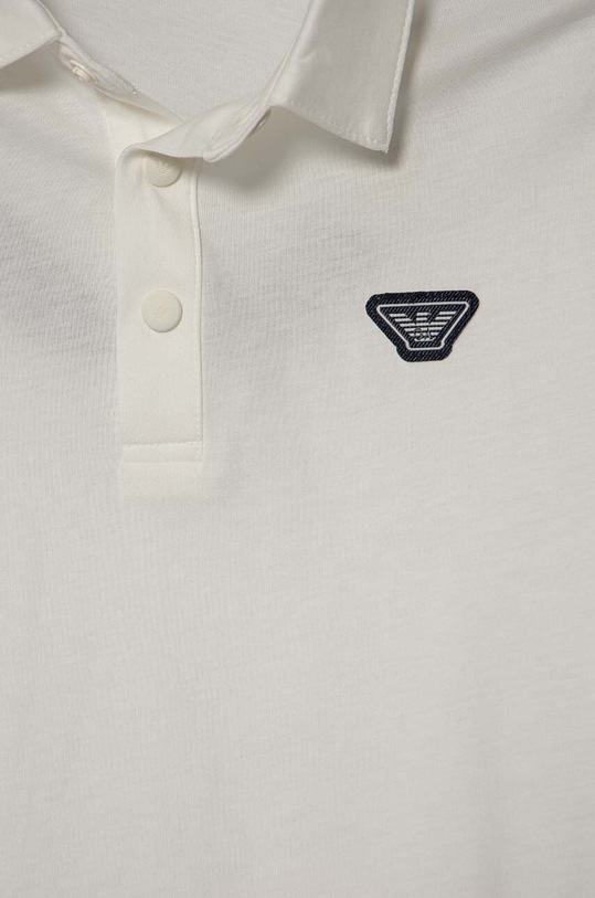 Chłopiec Emporio Armani polo bawełniane dziecięce 3D4FJ2.1JPZZ biały