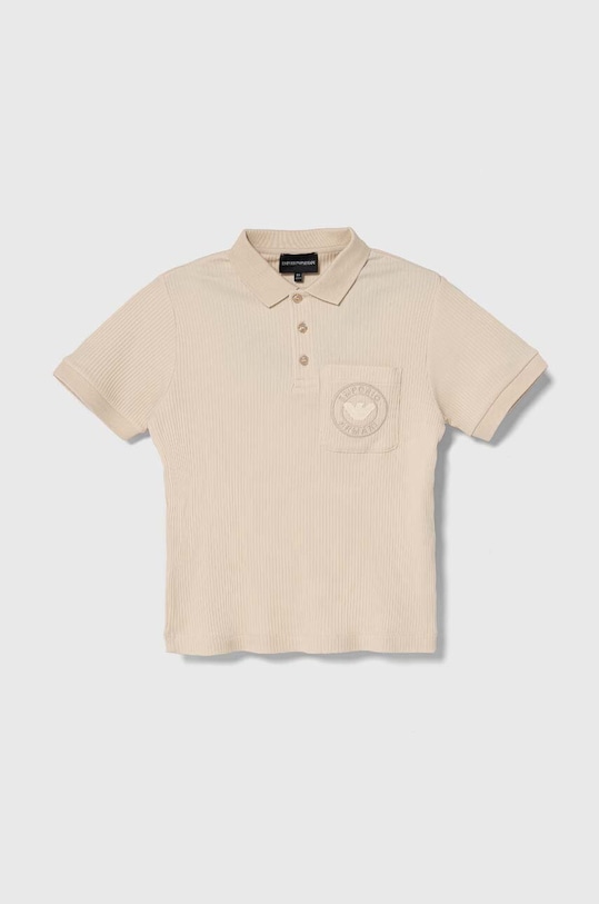 Emporio Armani polo aplikacja beżowy 3D4FJ7.3J5SZ
