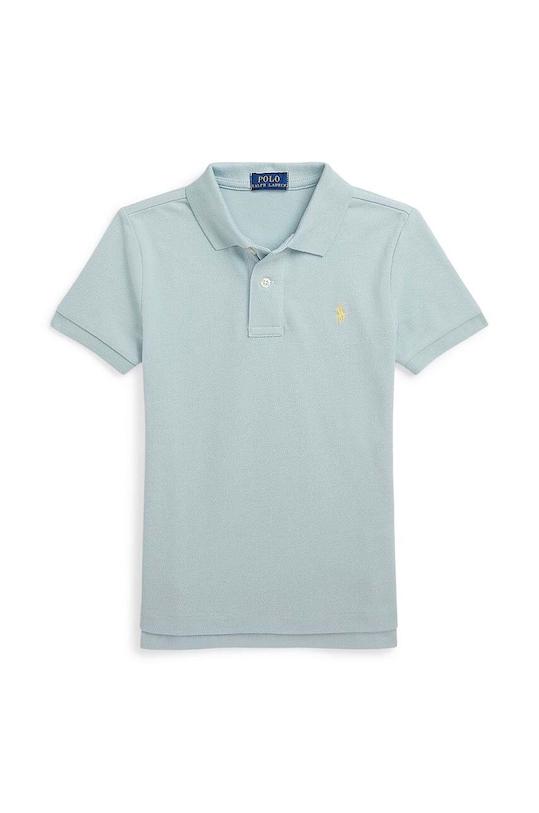 Детска памучна тениска с яка Polo Ralph Lauren памук син 322703632169