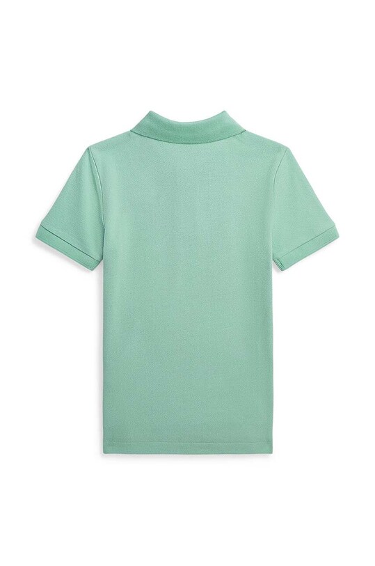 Детское хлопковое поло Polo Ralph Lauren 322936134001 зелёный SS24