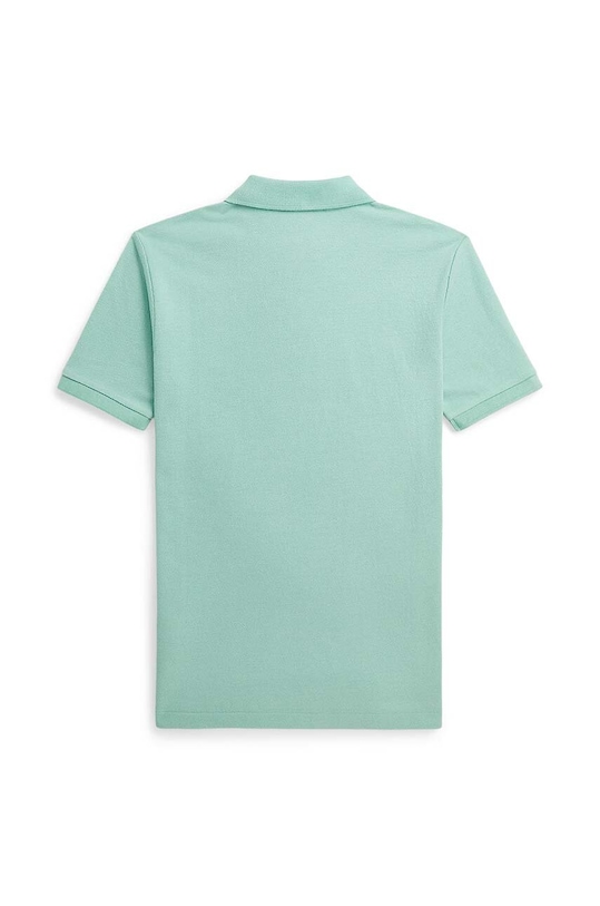 Детска памучна тениска с яка Polo Ralph Lauren 323936134001 зелен SS24