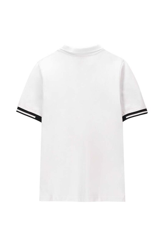 Coccodrillo tricou polo copii WC4143605EJB alb SS24