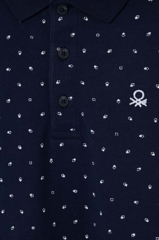 Chłopiec United Colors of Benetton polo bawełniane 38YVC301C.G.Seasonal granatowy