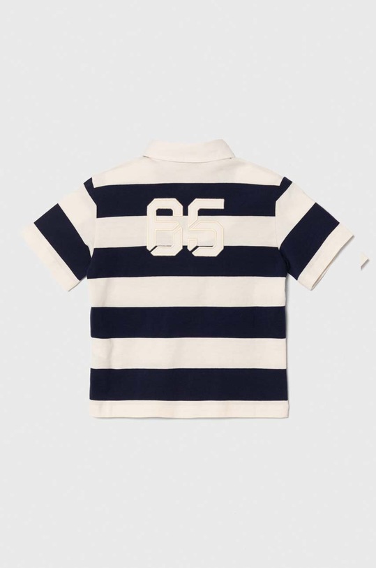 Παιδικά βαμβακερά μπλουζάκια πόλο United Colors of Benetton 354XG300K.P.Seasonal σκούρο μπλε SS24