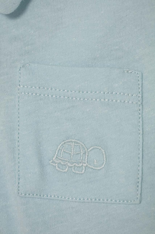 Detské pólo United Colors of Benetton 3F4JA104D.W.Seasonal modrá SS24