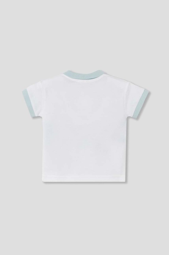 Βρεφικά βαμβακερά μπλουζάκια πόλο United Colors of Benetton 3088A3004.W.Seasonal λευκό SS24