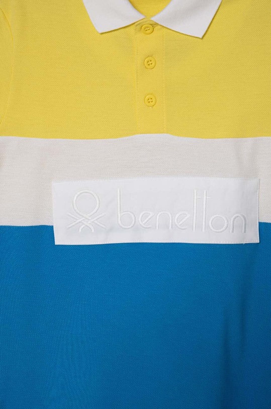 Chłopiec United Colors of Benetton polo bawełniane dziecięce 3088C301G.G.Seasonal żółty