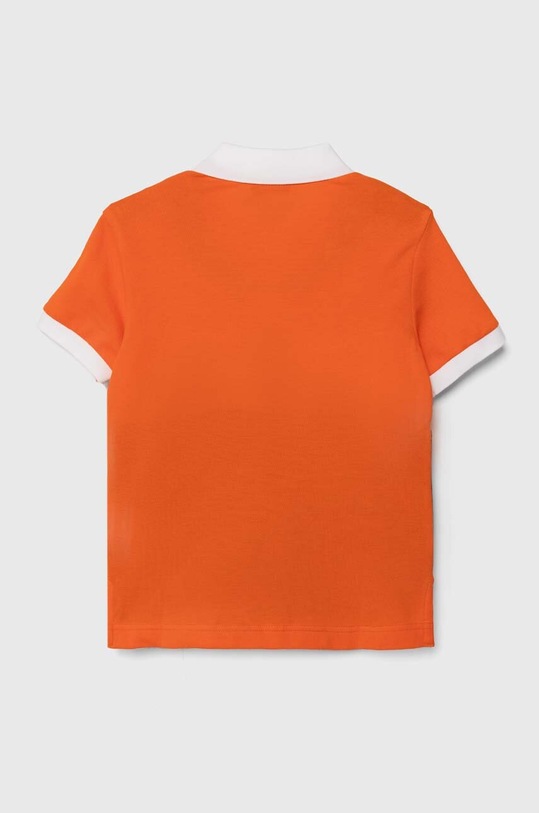 United Colors of Benetton polo bawełniane dziecięce 3088C301G.G.Seasonal pomarańczowy SS24