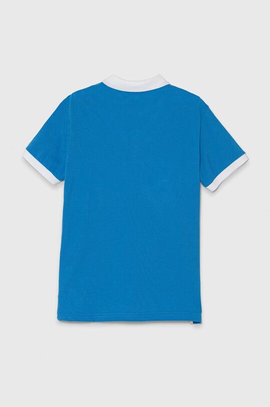 Мальчик Детское хлопковое поло United Colors of Benetton 3088C301G.G.Seasonal голубой