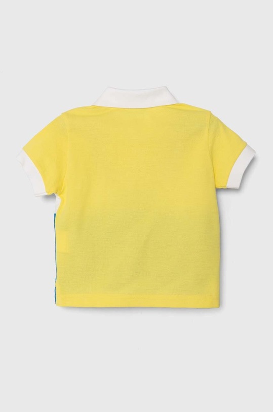 Dětská bavlněná polokošile United Colors of Benetton 3088G300N.P.Seasonal žlutá SS24