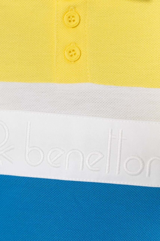 CHLAPEC Dětská bavlněná polokošile United Colors of Benetton 3088G300N.P.Seasonal žlutá