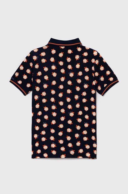 CHLAPEC Dětská bavlněná polokošile United Colors of Benetton 361YC301H.G.Seasonal námořnická modř