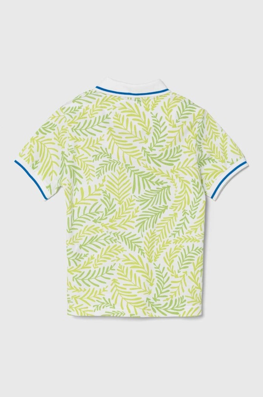 Dětská bavlněná polokošile United Colors of Benetton 361YG300P.P.Seasonal zelená SS24