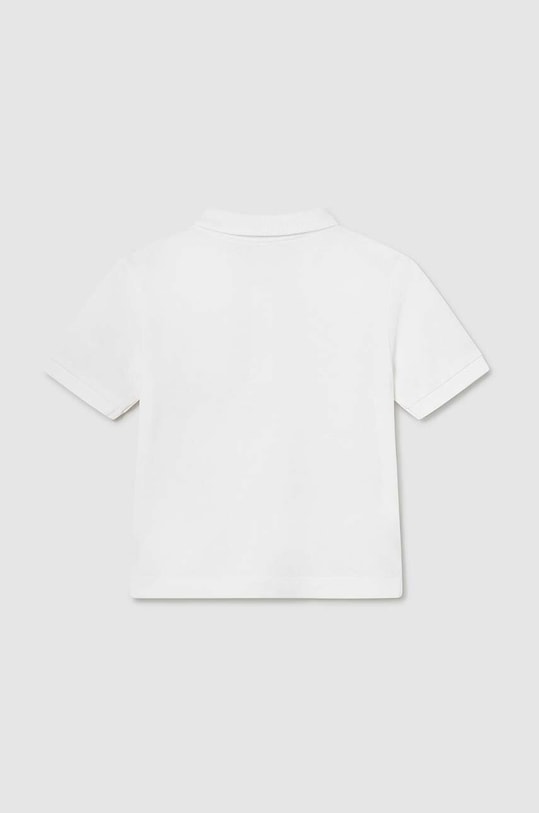 Βρεφικά βαμβακερά μπλουζάκια πόλο Mayoral 102.3K.Baby.PPYH λευκό SS24