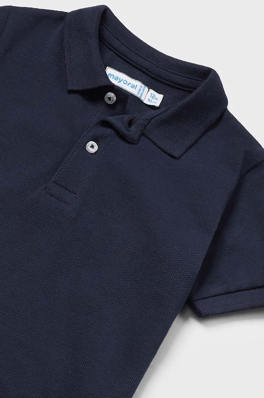 Αγορίστικα Βρεφικά βαμβακερά μπλουζάκια πόλο Mayoral 102.3K.Baby.PPYH σκούρο μπλε