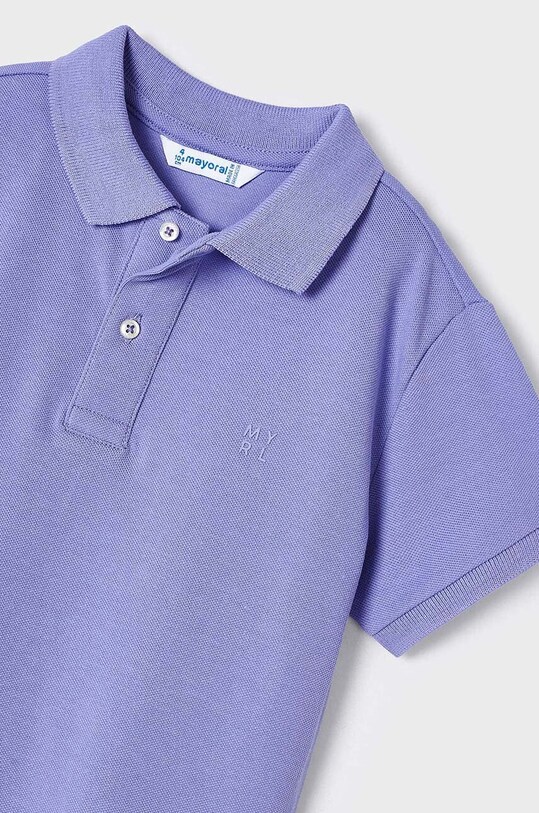 Mayoral polo bawełniane dziecięce fioletowy 150.5G.Mini.PPYH