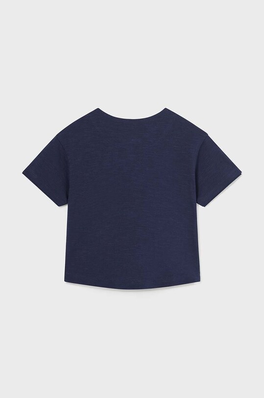 Mayoral tricouri polo din bumbac pentru bebeluși 1016.3A.Baby.PPYH bleumarin SS24