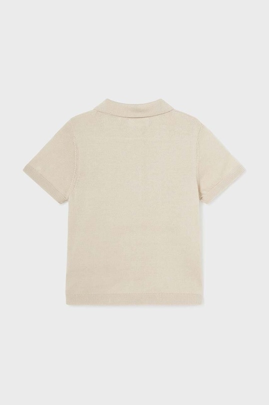 Βρεφικά βαμβακερά μπλουζάκια πόλο Mayoral 1105.3B.Baby.PPYH μπεζ SS24