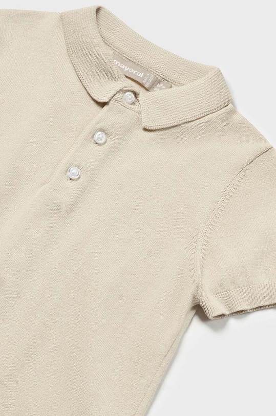 Αγορίστικα Βρεφικά βαμβακερά μπλουζάκια πόλο Mayoral 1105.3B.Baby.PPYH μπεζ