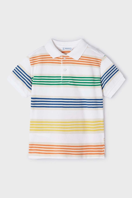 Mayoral polo bawełniane dziecięce 3108.5J.Mini.PPYH multicolor SS24