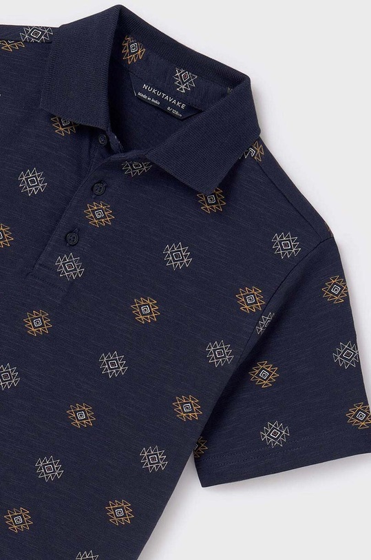 Момче Детска памучна тениска с яка Mayoral 6113.7D.Junior.PPYH тъмносин