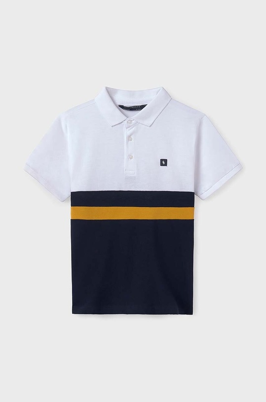 Dětská bavlněná polokošile Mayoral propínací bílá 6115.7F.Junior.PPYH