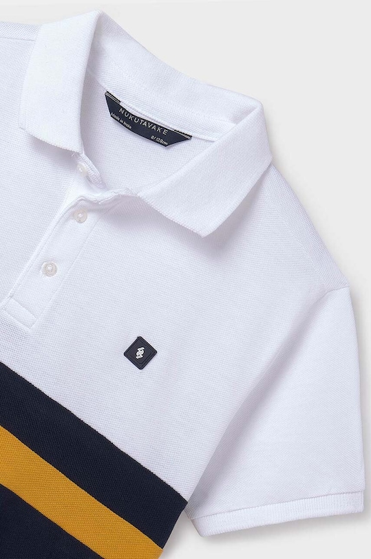 CHLAPEC Dětská bavlněná polokošile Mayoral 6115.7F.Junior.PPYH bílá