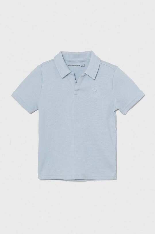 Abercrombie & Fitch polo bambino tessuto elasticizzato blu KI224.4015