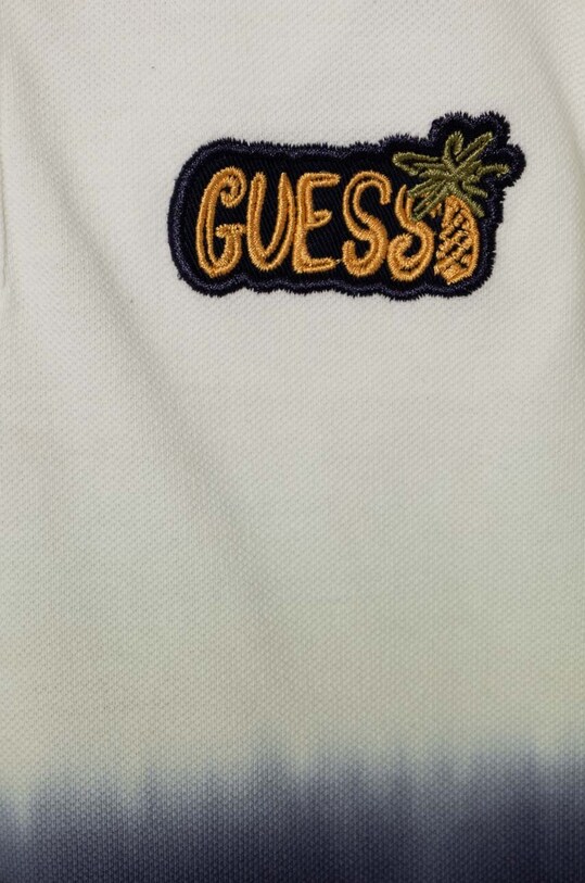 Мальчик Детское хлопковое поло Guess N4GP01.K9WF4.PPYH тёмно-синий