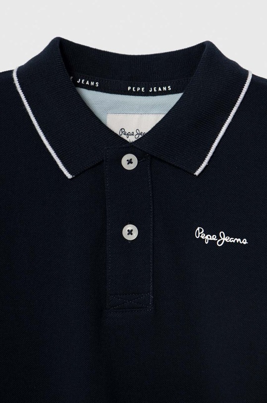 Момче Детска памучна тениска с яка Pepe Jeans NEW THOR PB540938 тъмносин