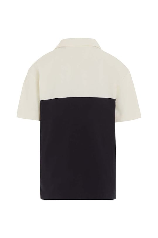 CHLAPEC Dětská bavlněná polokošile Tommy Hilfiger KB0KB08945.128.176.PPYH béžová