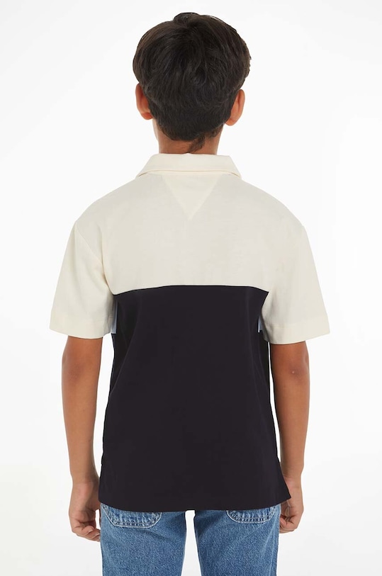 Dětská bavlněná polokošile Tommy Hilfiger KB0KB08945.128.176.PPYH