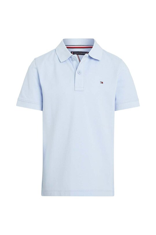 Detská bavlenná polokošeľa Tommy Hilfiger KB0KB09103.128.176.PPYH modrá SS24