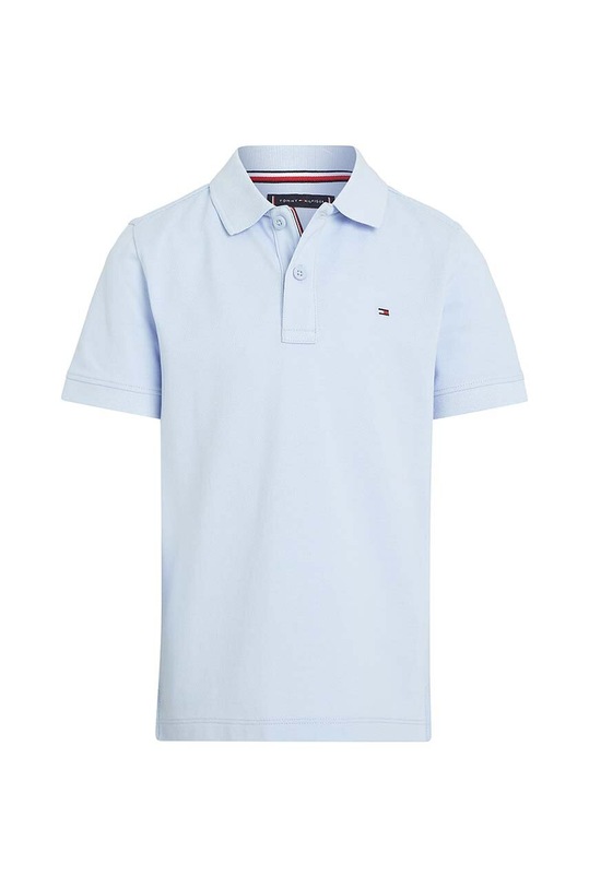 Детское хлопковое поло Tommy Hilfiger KB0KB09103.128.176.PPYH голубой SS24