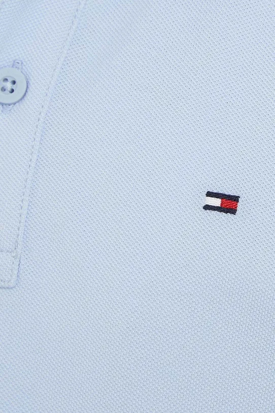 Dětská bavlněná polokošile Tommy Hilfiger modrá KB0KB09103.128.176.PPYH