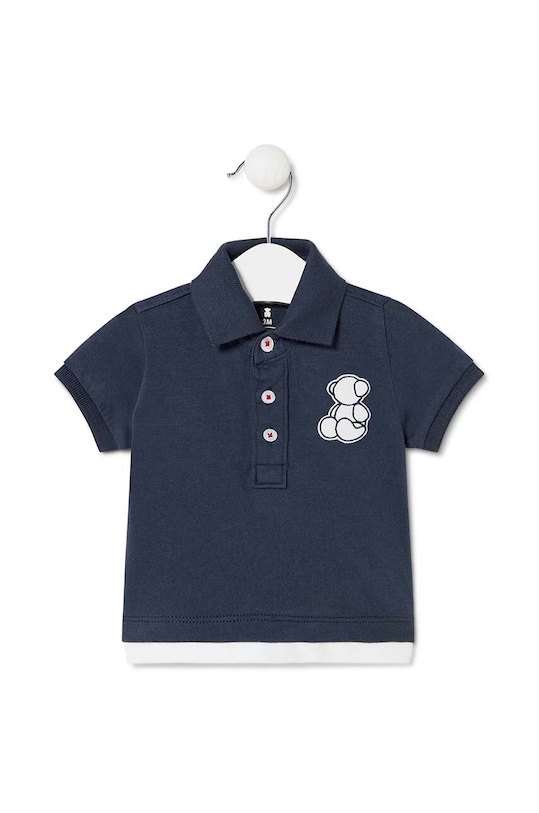 Tous tricouri polo din bumbac pentru copii uni verde Casual.2021