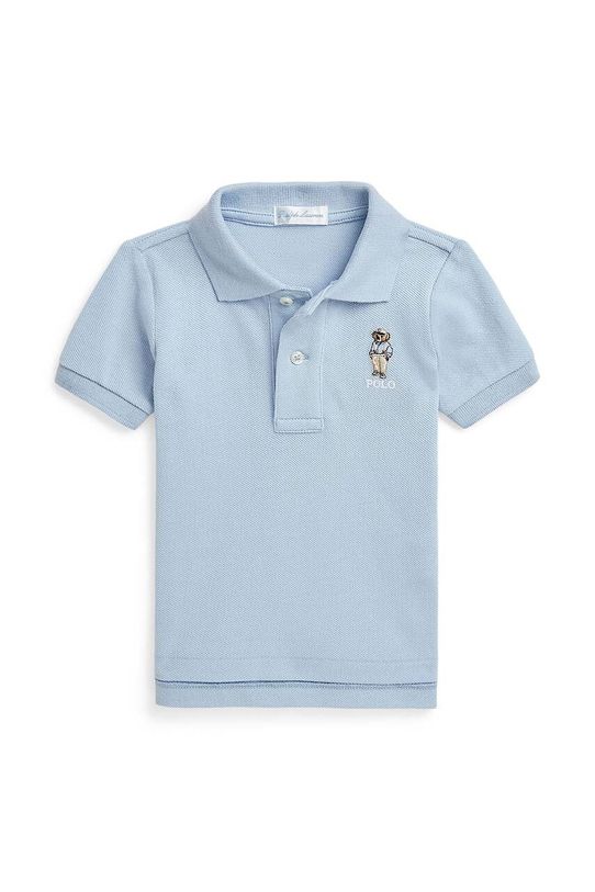 Βρεφικά βαμβακερά μπλουζάκια πόλο Polo Ralph Lauren βαμβάκι μπλε 320853788011