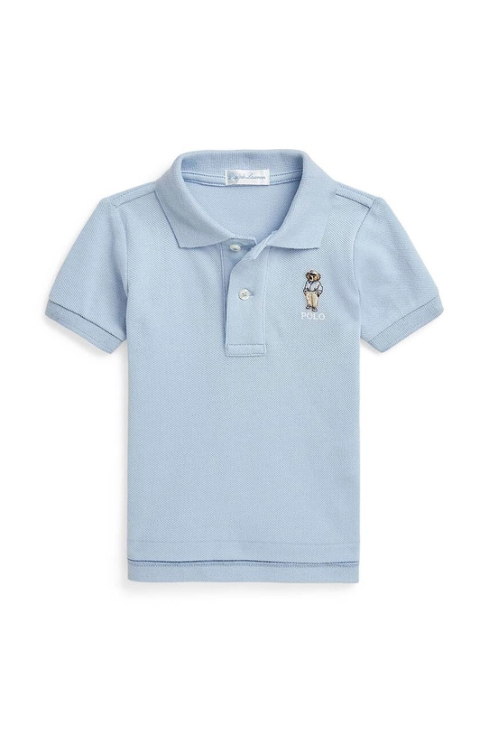 Polo Ralph Lauren tricouri polo din bumbac pentru bebeluși uni albastru 320853788011