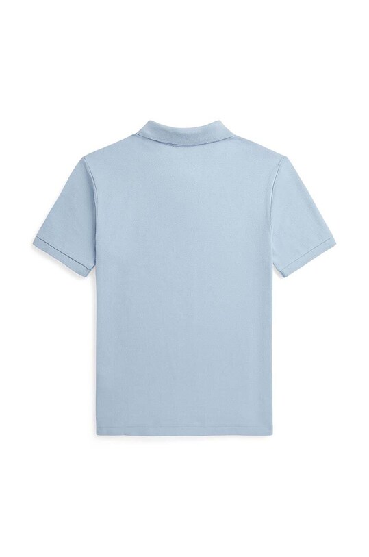 Дитяче бавовняне поло Polo Ralph Lauren 323853788016 блакитний AW24