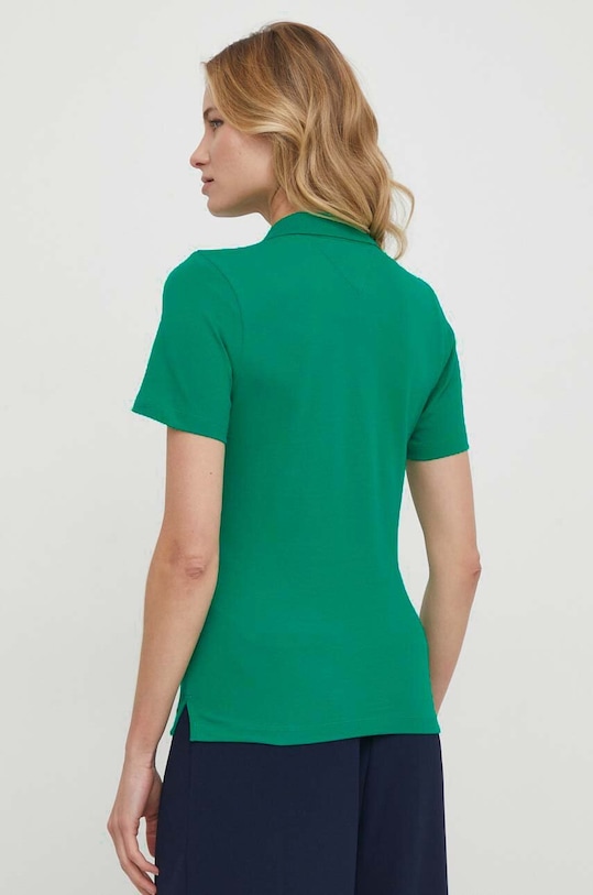 Πόλο Tommy Hilfiger WW0WW37823 πράσινο SS24