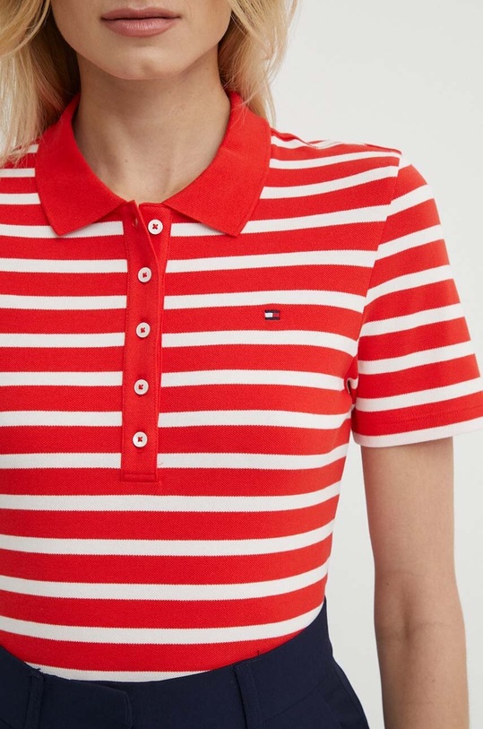 Polo tričko Tommy Hilfiger červená WW0WW39530