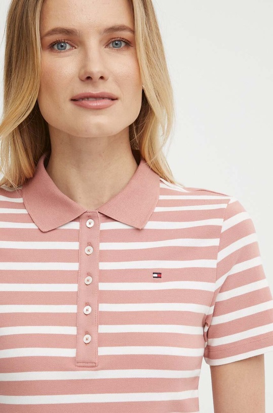 Πόλο Tommy Hilfiger ροζ WW0WW39530