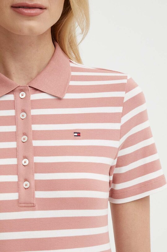 Polo majica Tommy Hilfiger WW0WW39530 roza