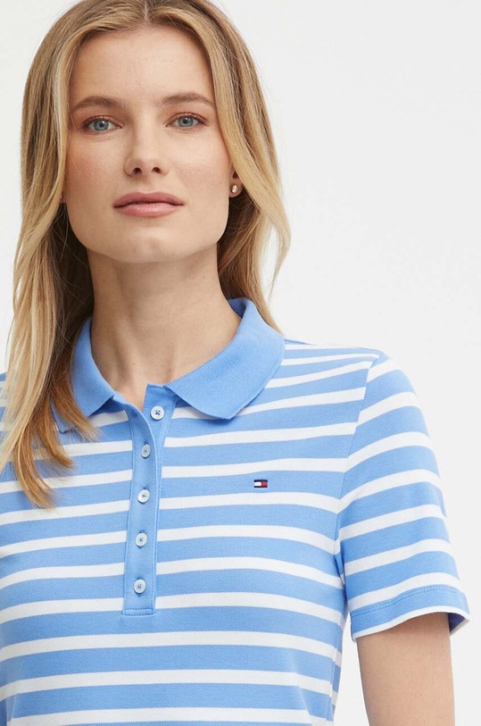 Поло Tommy Hilfiger WW0WW39530 блакитний SS24