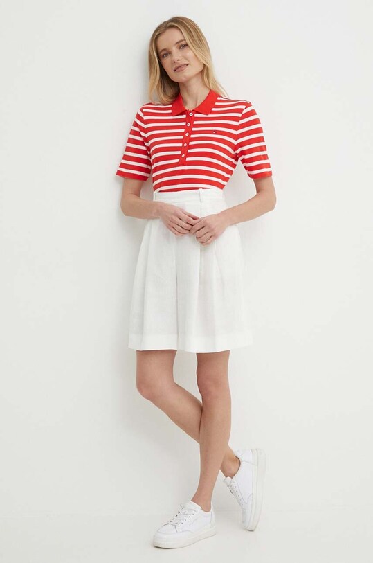 Поло Tommy Hilfiger WW0WW39531 червоний SS24