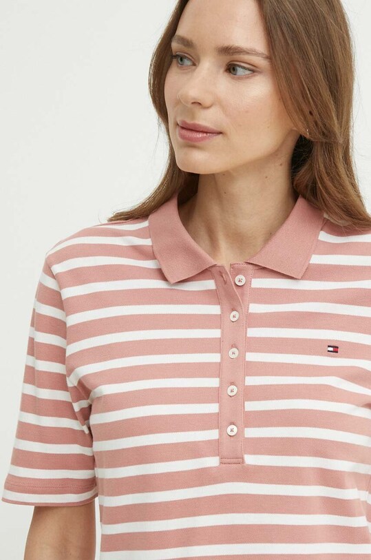 Tommy Hilfiger poló rózsaszín WW0WW39531