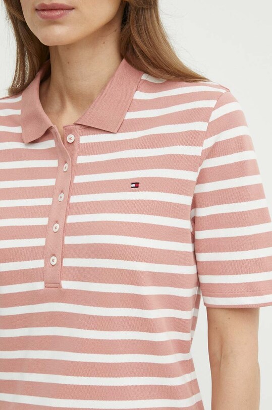 Tommy Hilfiger poló WW0WW39531 rózsaszín