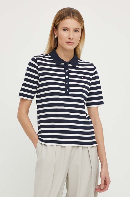 Πόλο Tommy Hilfiger κανονικό σκούρο μπλε WW0WW39531