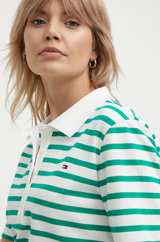 Tommy Hilfiger tricou polo verde WW0WW39531