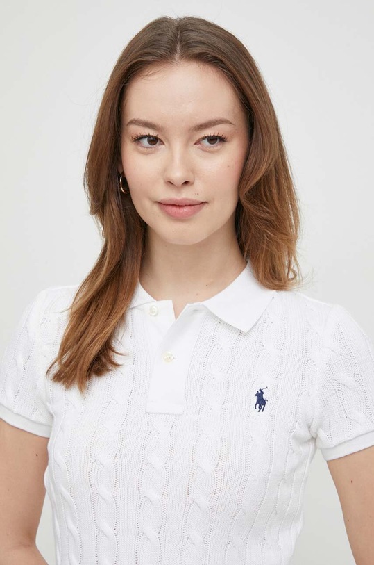 Бавовняне поло Polo Ralph Lauren бавовна білий 211943010
